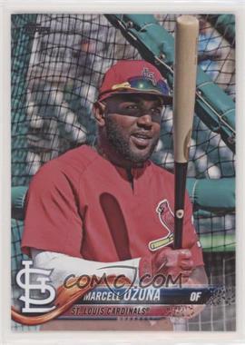 2018 Topps Update Series - [Base] #US73.2 - SP Variation - Marcell Ozuna (Red Warmup Jersey)