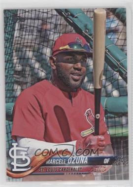 2018 Topps Update Series - [Base] #US73.2 - SP Variation - Marcell Ozuna (Red Warmup Jersey)