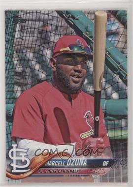 2018 Topps Update Series - [Base] #US73.2 - SP Variation - Marcell Ozuna (Red Warmup Jersey)