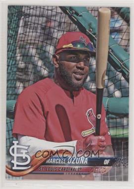 2018 Topps Update Series - [Base] #US73.2 - SP Variation - Marcell Ozuna (Red Warmup Jersey)