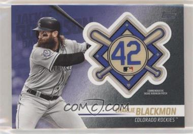 2018 Topps Update Series - Jackie Robinson Day Manufactured Patch #JRP-CB - Charlie Blackmon