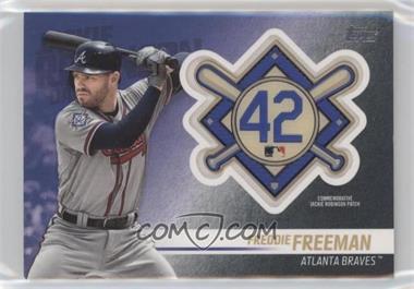 2018 Topps Update Series - Jackie Robinson Day Manufactured Patch #JRP-FF - Freddie Freeman