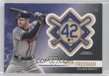 2018 Topps Update Series - Jackie Robinson Day Manufactured Patch #JRP-FF - Freddie Freeman