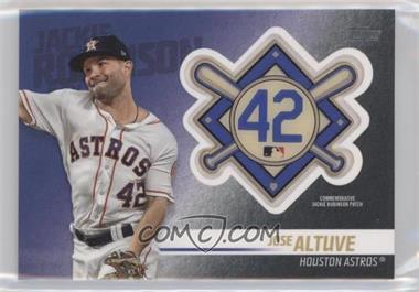 2018 Topps Update Series - Jackie Robinson Day Manufactured Patch #JRP-JA - Jose Altuve