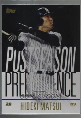 2018 Topps Update Series - Postseason Preeminence - Black #PO-14 - Hideki Matsui