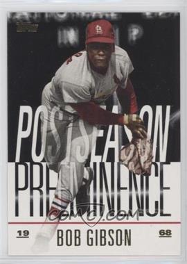 2018 Topps Update Series - Postseason Preeminence - Black #PO-16 - Bob Gibson