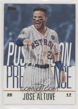 2018 Topps Update Series - Postseason Preeminence - Blue #PO-22 - Jose Altuve