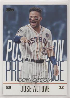 2018 Topps Update Series - Postseason Preeminence - Blue #PO-22 - Jose Altuve