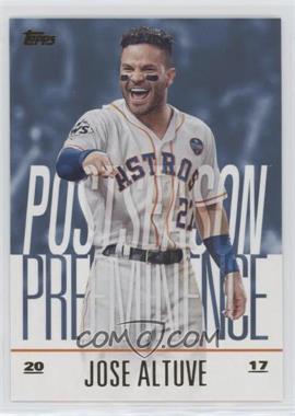 2018 Topps Update Series - Postseason Preeminence - Blue #PO-22 - Jose Altuve