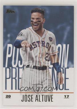 2018 Topps Update Series - Postseason Preeminence - Blue #PO-22 - Jose Altuve