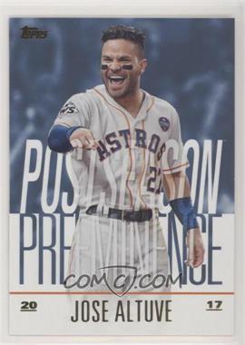 2018 Topps Update Series - Postseason Preeminence - Blue #PO-22 - Jose Altuve