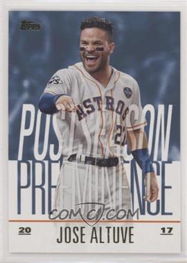 2018 Topps Update Series - Postseason Preeminence - Blue #PO-22 - Jose Altuve