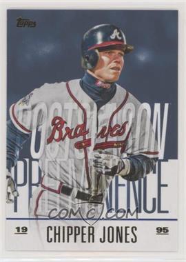 2018 Topps Update Series - Postseason Preeminence - Blue #PO-9 - Chipper Jones