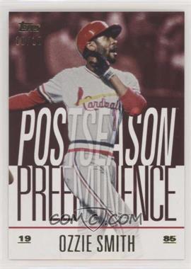 2018 Topps Update Series - Postseason Preeminence - Red #PO-5 - Ozzie Smith /10