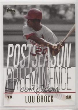 2018 Topps Update Series - Postseason Preeminence #PO-12 - Lou Brock