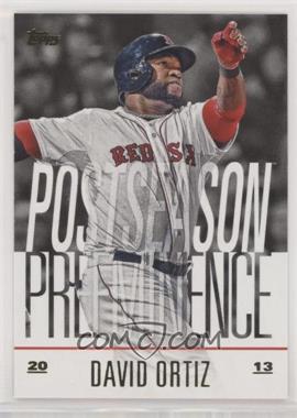 2018 Topps Update Series - Postseason Preeminence #PO-13 - David Ortiz