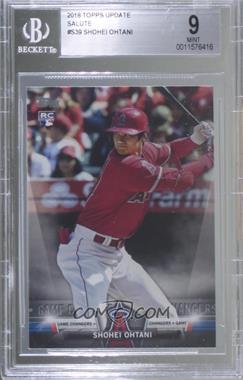 2018 Topps Update Series - Salute #S-39 - Game Changers - Shohei Ohtani [BGS 9 MINT]