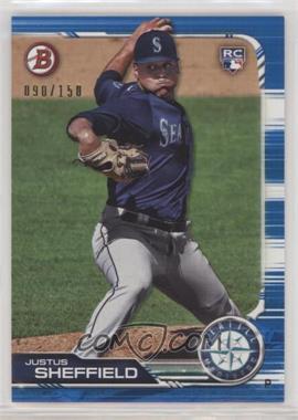 2019 Bowman - [Base] - Blue #12 - Justus Sheffield /150 [EX to NM]