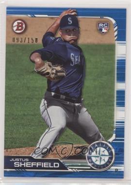 2019 Bowman - [Base] - Blue #12 - Justus Sheffield /150