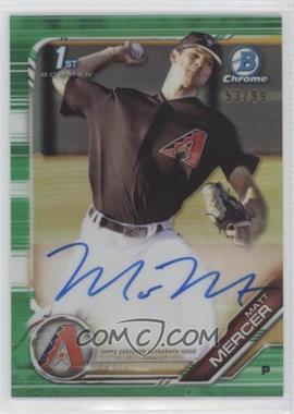 2019 Bowman - Chrome Prospect Autographs - Green Refractor #CPA-MM - Matt Mercer /99