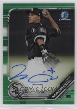 2019 Bowman - Chrome Prospect Autographs - Green Refractor #CPA-NM - Nick Madrigal /99