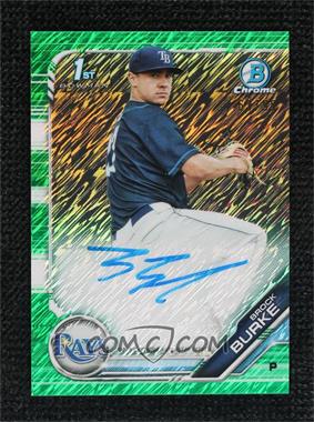 2019 Bowman - Chrome Prospect Autographs - Green Shimmer Refractor #CPA-BBU - Brock Burke /99