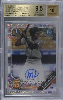 2019 Bowman - Chrome Prospect Autographs - Speckle Refractor #CPA-ML - Marco Luciano /299 [BGS 9.5 GEM MINT]