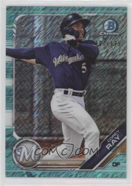 2019 Bowman - Chrome Prospects - Aqua Shimmer Refractor #BCP-12 - Corey Ray /125