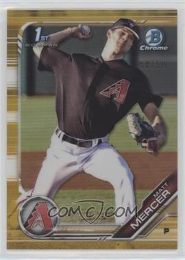 2019 Bowman - Chrome Prospects - Gold Refractor #BCP-120 - Matt Mercer /50