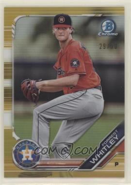 2019 Bowman - Chrome Prospects - Gold Refractor #BCP-52 - Forrest Whitley /50