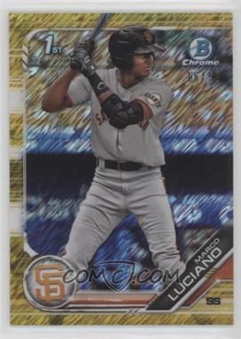 2019 Bowman - Chrome Prospects - Gold Shimmer Refractor #BCP-82 - Marco Luciano /50