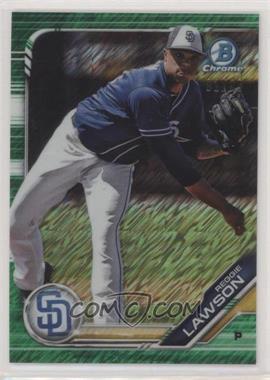 2019 Bowman - Chrome Prospects - Green Shimmer Refractor #BCP-68 - Reggie Lawson /99