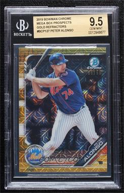 2019 Bowman - Chrome Prospects - Mega Box Gold Mojo Refractor #BCP-127 - Peter Alonso /50 [BGS 9.5 GEM MINT]