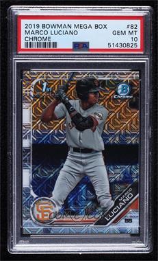 2019 Bowman - Chrome Prospects - Mega Box Mojo Refractor #BCP-82 - Marco Luciano [PSA 10 GEM MT]