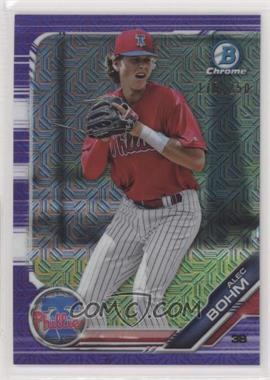 2019 Bowman - Chrome Prospects - Mega Box Purple Mojo Refractor #BCP-2 - Alec Bohm /250