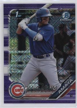 2019 Bowman - Chrome Prospects - Mega Box Purple Mojo Refractor #BCP-35 - Miguel Amaya /250