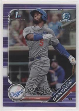 2019 Bowman - Chrome Prospects - Purple Refractor #BCP-134 - Cristian Santana /250