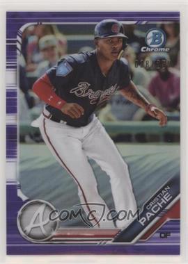 2019 Bowman - Chrome Prospects - Purple Refractor #BCP-62 - Cristian Pache /250