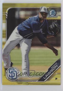 2019 Bowman - Chrome Prospects - Yellow Refractor #BCP-68 - Reggie Lawson /75