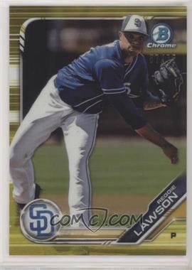 2019 Bowman - Chrome Prospects - Yellow Refractor #BCP-68 - Reggie Lawson /75