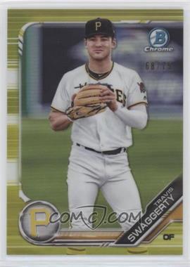 2019 Bowman - Chrome Prospects - Yellow Refractor #BCP-93 - Travis Swaggerty /75