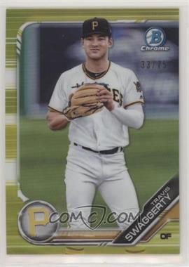 2019 Bowman - Chrome Prospects - Yellow Refractor #BCP-93 - Travis Swaggerty /75