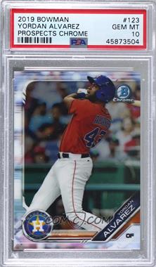 2019 Bowman - Chrome Prospects #BCP-123 - Yordan Alvarez [PSA 10 GEM MT]