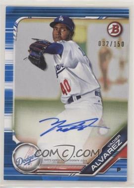 2019 Bowman - Prospect Autographs - Blue #PA-YA - Yadier Alvarez /150