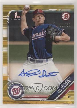 2019 Bowman - Prospect Autographs - Gold #PA-AI - Andrew Istler /50 [EX to NM]
