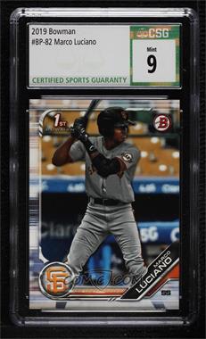 2019 Bowman - Prospects #BP-82 - Marco Luciano [CSG 9 Mint]