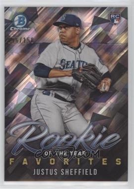 2019 Bowman - ROY Favorites Chrome - Atomic Refractor #ROYF-11 - Justus Sheffield /150