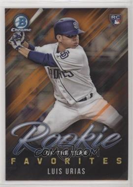 2019 Bowman - ROY Favorites Chrome - Orange Refractor #ROYF-4 - Luis Urias /25