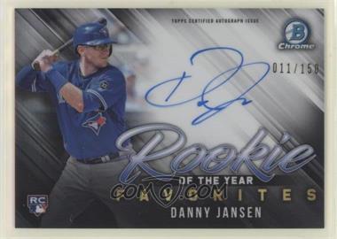 2019 Bowman - ROY Favorites Chrome Autographs #ROYFA-DJ - Danny Jansen /150