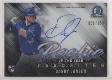 2019 Bowman - ROY Favorites Chrome Autographs #ROYFA-DJ - Danny Jansen /150